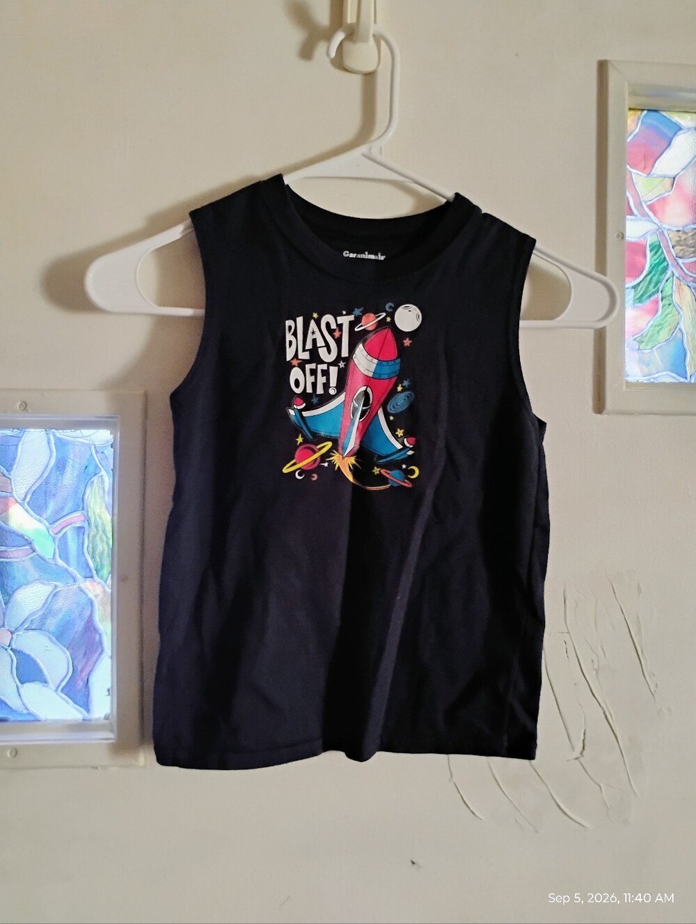 ♥️ Kids' 'Blast Off!' Rocket Tank Top